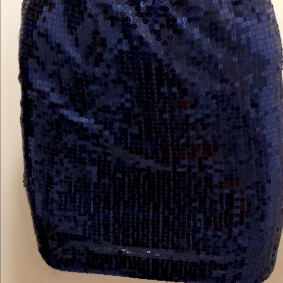 Navy Blue sequin skirt - Picture 2 of 2